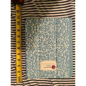 Unbranded iPad Air Case Composition Notebook Blue White Floral iPad Air 4/5 10.9